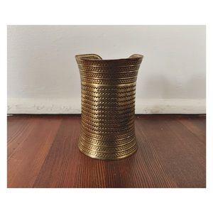 Vintage Brass Gauntlet Boho Cuff